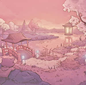 Picha za Kipepeo za Anime Pink — Pink anime aesthetic Picha ya Ukuta