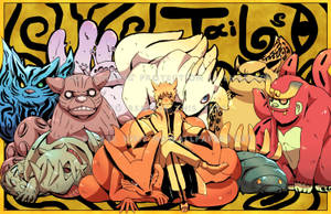 Picha ya mandhari ya wahusika wa Bijuu Naruto — Naruto aesthetic Picha ya Ukuta