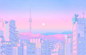 Picha za Pink Anime Aesthetic — Pink anime aesthetic Picha ya Ukuta