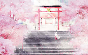 Picha za Pink Anime Aesthetic — Pink anime aesthetic Picha ya Ukuta