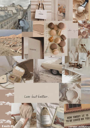 Picha za Aesthetic Collage — Kolagi ya urembo Picha ya Ukuta