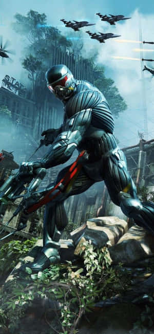 Iphone X Crysis 3 Background — Redmi Turbo 5 Max Picha ya Ukuta