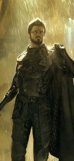 Android Deus Ex Mankind Divided Background — Oppo F33 Pro Picha ya Ukuta