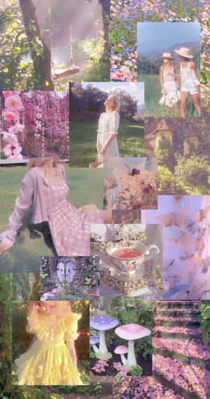 Mazingira ya Pari background — Aesthetic ya fairy Picha ya Ukuta