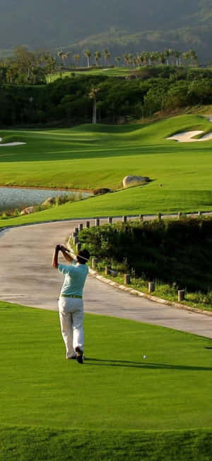 Mandhari ya Iphone X Uwanja wa Golfu — Galaxy A Picha ya Ukuta