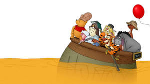 Piglet na Jarida la Asali wallpaper — Mwangaza Picha ya Ukuta