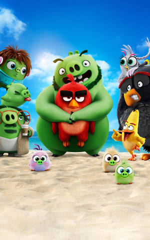 Pigs And Birds The Angry Birds Movie 2 — RedMagic Tablet Picha ya Ukuta