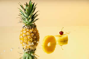 Mkandarusi wa Pineapple — MacBook Air M2 Picha ya Ukuta