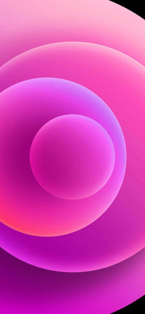 Pink orbs iPhone 12 wallpaper — iPhone 12 Picha ya Ukuta