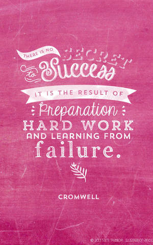 Pink Success Cute Positive Quotes