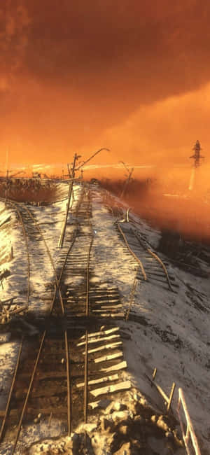 Iphone X Metro Exodus Background — Galaxy A08 Picha ya Ukuta