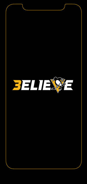 Pittsburgh Penguins believe logo wallpaper — iPhone 14 Plus Picha ya Ukuta