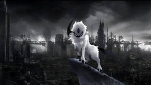 Pokémon Absol Manga Mweusi wallpaper — Jiji la giza Picha ya Ukuta