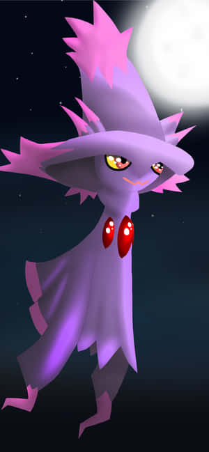 Pokémon Mismagius na Mwezi Mwangaza — Oppo Reno16 FS Picha ya Ukuta