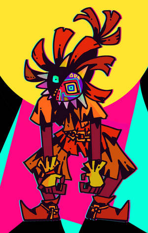 Pop Art ya Majora's Mask — Galaxy Tab S10 Ultra Picha ya Ukuta