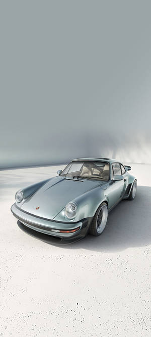 Porsche 911 ya Silver — Nothing Phone (2) Picha ya Ukuta