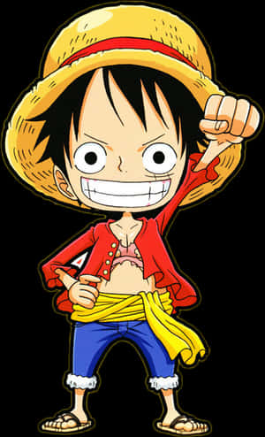 Pakia Chibi Luffy - Luffy One Piece Chibi, Pakua Picha ya HD PNG — Pastel iPhone Picha ya Ukuta