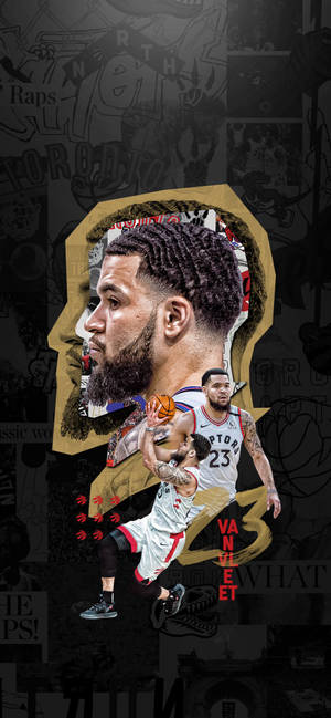 Posta nyeusi ya Fred Vanvleet wallpaper — iPhone 13 Pro Picha ya Ukuta
