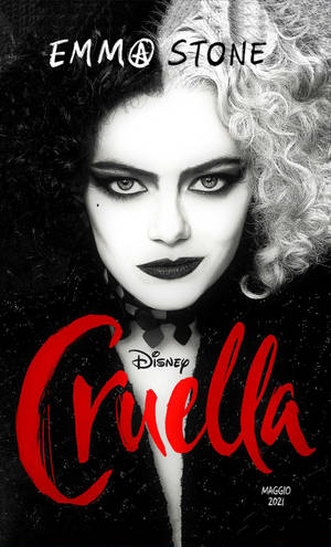 Poster ya Cruella monochrome wallpaper — Honor Pad Picha ya Ukuta