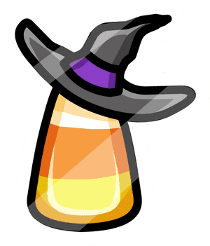 Potion ya Pipi ya Mahindi yenye Kofia ya Mchawi — Kawaii halloween Picha ya Ukuta