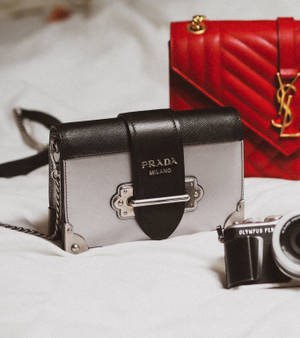 Prada And YSL Bags wallpaper. — Vivo X Fold3 Picha ya Ukuta