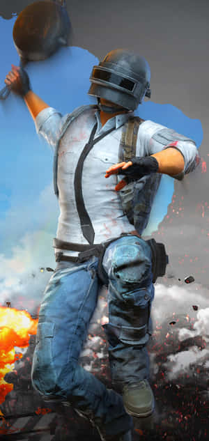 PUBG Conqueror Frying Pan — Xiaomi 18 Pro Max Picha ya Ukuta
