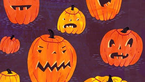 Pumpkin za Halloween za Kutisha na Kuwa na Mwonekano Mzuri