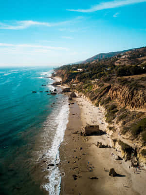 Android Malibu Background — Pweza wa ufukwe Picha ya Ukuta