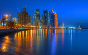 Qatar's Doha Corniche wallpaper — Magharibi Picha ya Ukuta