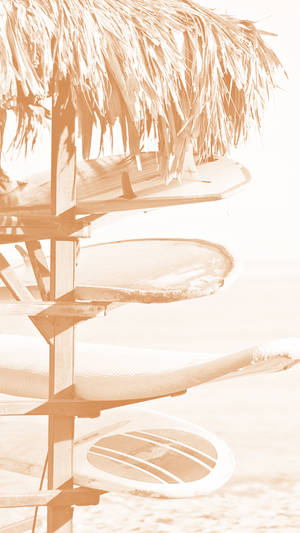 Rafu ya Surf ya Cream Aesthetic