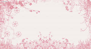 Maua ya Pinki — Pink Floral Picha ya Ukuta