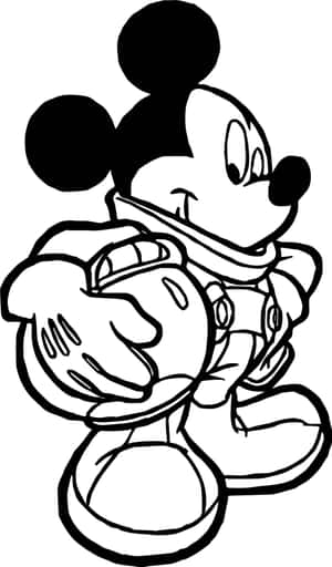 Picha za Kuchora za Mickey Mouse — Infinix Xpad Picha ya Ukuta
