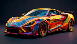 Mandhari ya Jiometri,Car 4k,Car 4k Background,Car,Sports Car,Sports Car Background,Sports Car Pictures,Colorful Abstract Art,Art Background,Desktop Background,Laptop Background — 5120x2880 Picha ya Ukuta