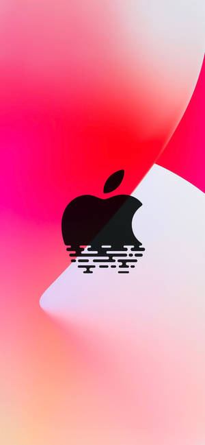Red Apple logo iPhone 12 wallpaper — iPhone 12 Picha ya Ukuta