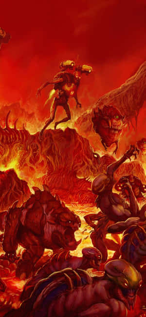 Iphone Xs Doom Background — Redmi Turbo Picha ya Ukuta
