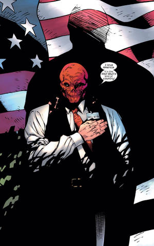 Red Skull American Flag wallpaper — Lenovo Idea Tab Plus Picha ya Ukuta