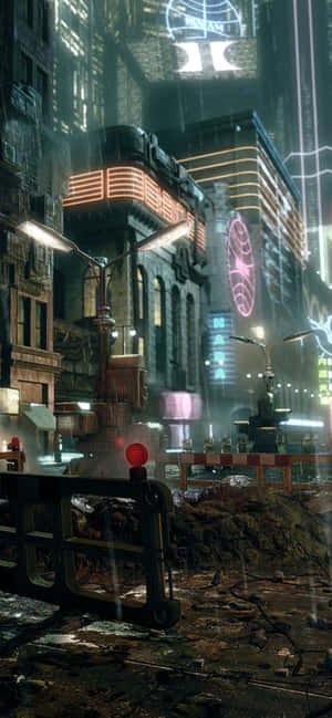 Blade Runner background — Redmi Turbo 5 Max Picha ya Ukuta