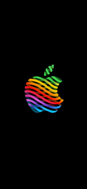 Retro Apple Logo — iPhone X Picha ya Ukuta