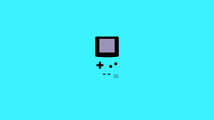 Picha ya sanaa ya Blue Game Boy Color minimalist