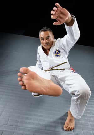 "Rickson Gracie - Brazilian Jiu-Jitsu Legend" — OnePlus Pad Go 2 Picha ya Ukuta