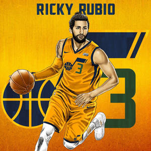 Ricky Rubio Sanaa Dijitali wallpaper — Pixel Watch 4 Picha ya Ukuta