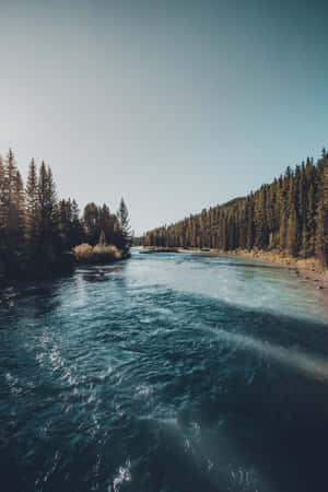 river background — Honor MagicPad 3 Picha ya Ukuta
