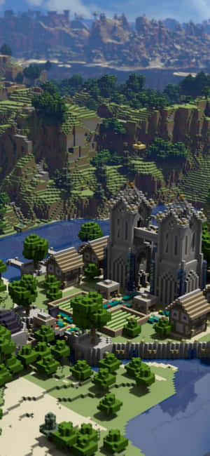 Pixel 3 Minecraft Background — Honor X9e Pro Picha ya Ukuta