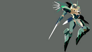 Roboti Anime ya Kimaadili — Anime ya minimalist Picha ya Ukuta