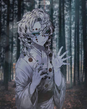 Rui Demon Slayer Katika Msitu wallpaper — Rui Demon Slayer Picha ya Ukuta