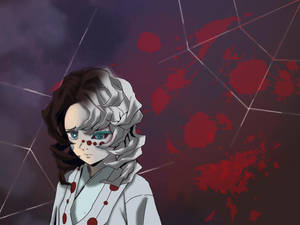 Rui Mwenye Damu Nusu Kinyonga Jini wallpaper — Rui Demon Slayer Picha ya Ukuta