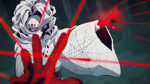 Rui Mwenye Damu wa Demon Slayer wallpaper — Rui Demon Slayer Picha ya Ukuta
