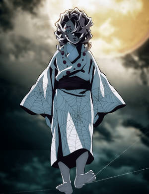 Rui wa Demoni Slayer Juu ya Kamba wallpaper — Rui Demon Slayer Picha ya Ukuta