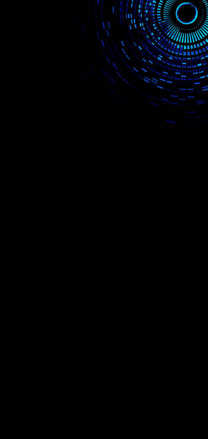 Kifuniko cha skrini cha S10 cha rangi nyeusi kilichomshonora na abstract ya macho ya bluu. — iPhone Air Picha ya Ukuta