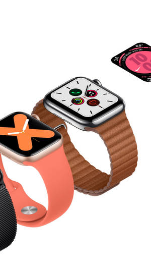 Saa Apple mabango ya mpira ya rangi ya salmoni — Apple Watch Picha ya Ukuta